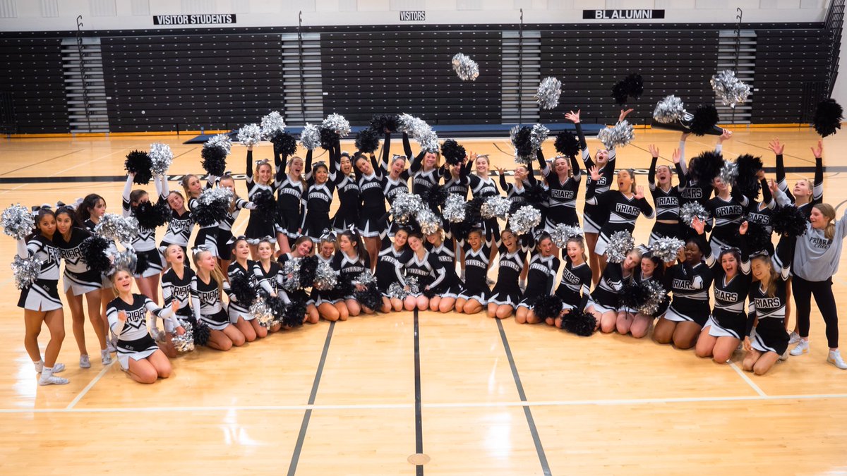 blathletics's tweet photo. 🎉Congratulations to our cheer team and their efforts at the state competition! Great job to the four student-athletes who received TAPPS All-State honors!

1st team:
Kacey Ferguson

2nd team:
Scarlett Anderson
Cecilia Riley

Honorable Mention
Sarah Theodore

#GoFriars https://t.co/roXiHygbvH