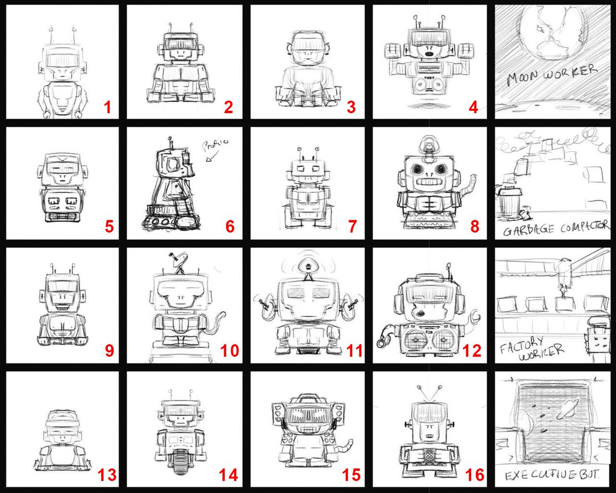 Giving away 15 whitelist spots for our upcoming MekaApes Game! 

To enter:
1⃣ Follow <a href="/OogaVerse/">OogaVerse</a> 
2⃣ Like, RT
3⃣ Tag a friend
4⃣ Join the discord discord.gg/oogaverse

What Robo Ooga is your favorite out of these sketches? #sneakpeek