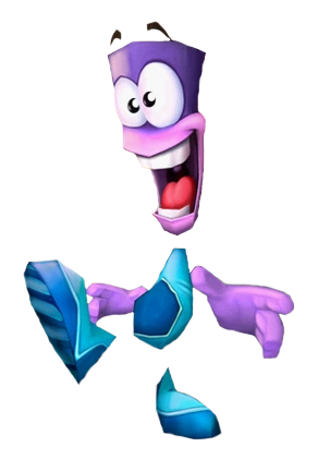 ScrimbloOTD's tweet photo. The final scrimblo of the year is Ed from Tonic Trouble for the N64! The game uses an early version of the engine Ubisoft would later use for Rayman 2... and as you might guess from his design, Ed was designed by Michel Ansel, who initially designed Rayman. https://t.co/aruXnieB4T