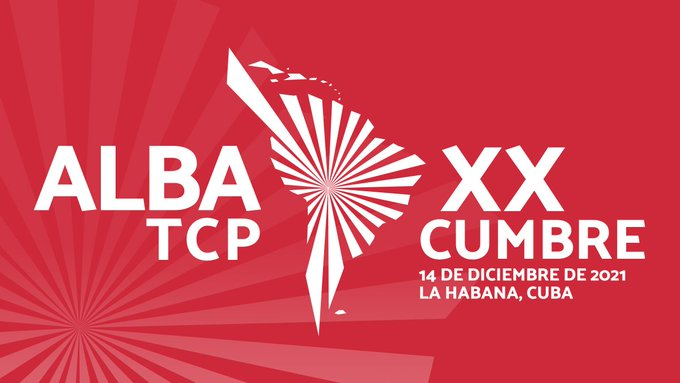 VergaraBuenoA's tweet photo. ● يح��فل القمة العشرونALBA-TCP (التحالف البوليفاري لشعوب أمريكا - معاهدة تجارة الشعوب) بعيده السابع عشر كآلية تكامل تجدد تمسكها بسياسة التضامن والتشاور والتعاون والتكامل والدفاع عن الوحدة في وجه التدخل الإمبريالي.
@CubaMINREX @PresidenciaCuba @EmbaCuba_Argel https://t.co/7m8zrH6gNl