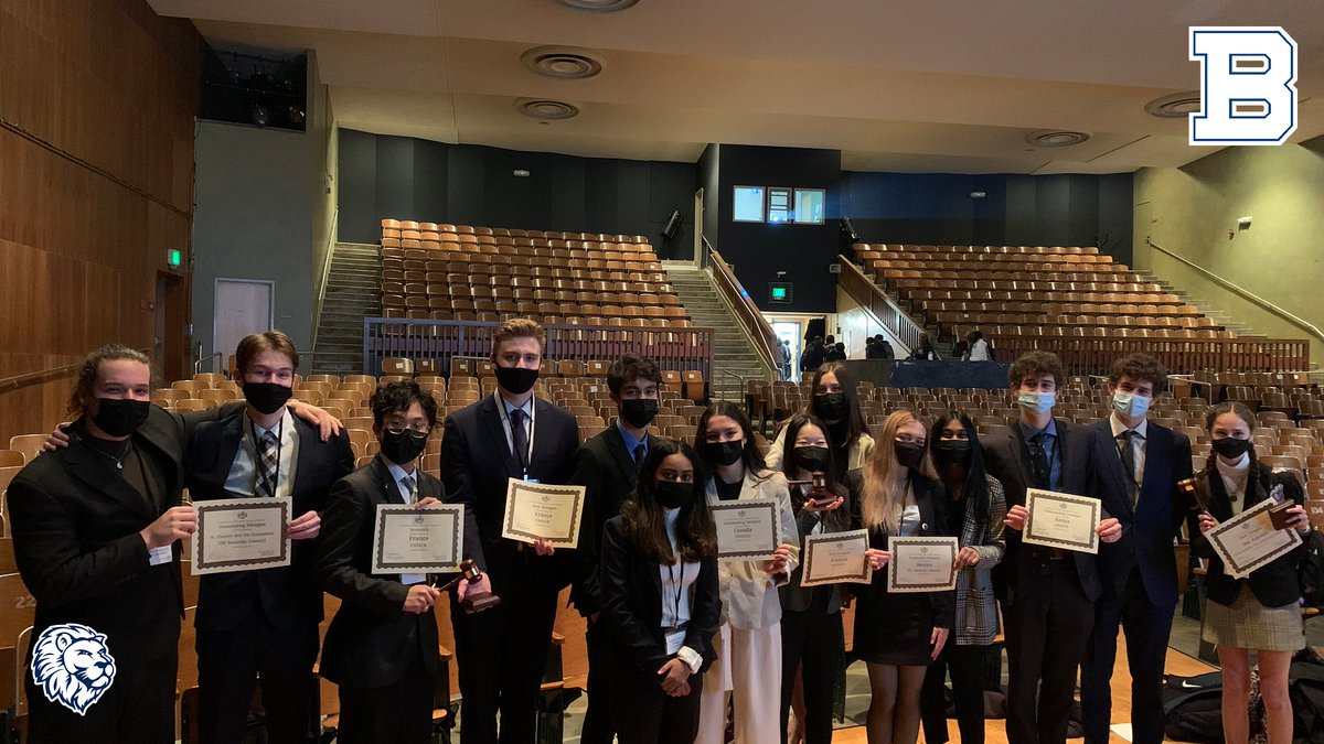 Shout out to our award winning Model UN team from San Fransisco!! #GoLions