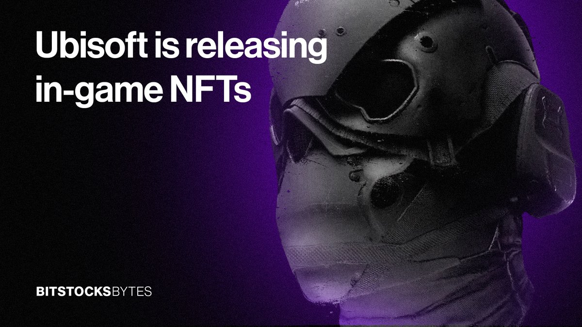 Bitstocks_'s tweet image. Ubisoft announced they’d be launching a nonfungible token (NFT) project for the online shooter game, Tom Clancy's Ghost Recon Breakpoint.

The French gaming giant called their in-game NFTs 'digits' as helmets to use in-game with unique serial numbers.

#NFTs #NFT #BitstocksBytes