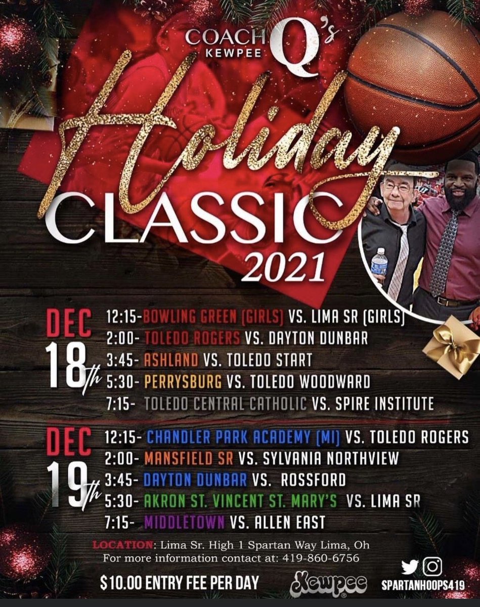Maumee Bay Turf Center ~ Brad Morrison (@bradmorrison44) on Twitter photo 🏀Lineup for this weekend’s Kewpee Classic at Lima Senior.
🐶Rossford Boys vs. Dayton Dunbar Sunday at 3:45.
$10 admission gets you in for the day. Great lineup of squads.<a href="/RossfordAth/">Rossford Athletics</a> <a href="/RossfordBooste1/">Rossford Athletic Boosters</a> <a href="/RossfordSchools/">Rossford Schools</a> <a href="/rhs_spiritsquad/">RHS Spirit Squad</a> <a href="/RossfordStudent/">RHS Student</a> @Rossfordbsball 🏀Lineup for this weekend’s Kewpee Classic at Lima Senior.
🐶Rossford Boys vs. Dayton Dunbar Sunday at 3:45.
$10 admission gets you in for the day. Great lineup of squads.<a href="/RossfordAth/">Rossford Athletics</a> <a href="/RossfordBooste1/">Rossford Athletic Boosters</a> <a href="/RossfordSchools/">Rossford Schools</a> <a href="/rhs_spiritsquad/">RHS Spirit Squad</a> <a href="/RossfordStudent/">RHS Student</a> @Rossfordbsball
