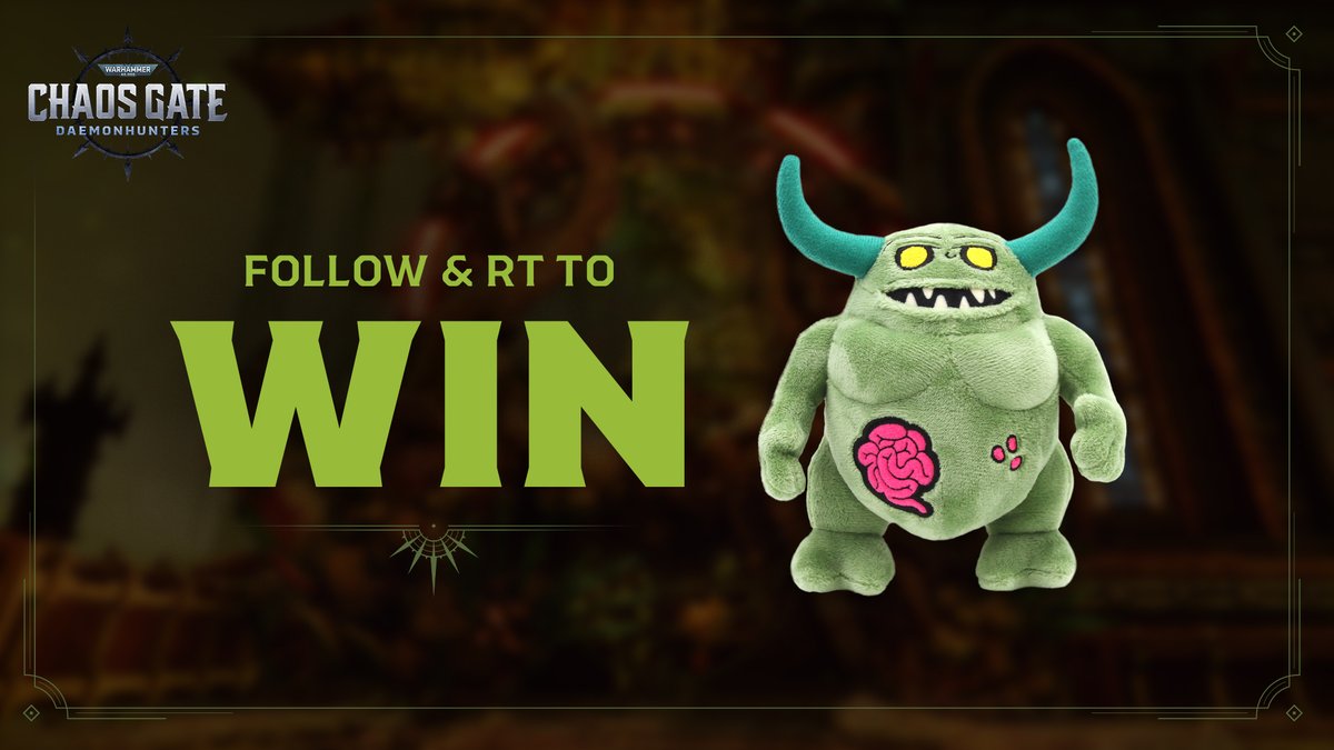 ChaosGate's tweet image. It is the season of giving and Grandfather Nurgle does so love to spread his gifts! Follow @ChaosGate and Retweet for your chance to win one of 3 KOYO Warhammer 40,000 Nurgling Plushies!

Ends Wednesday 15 December.