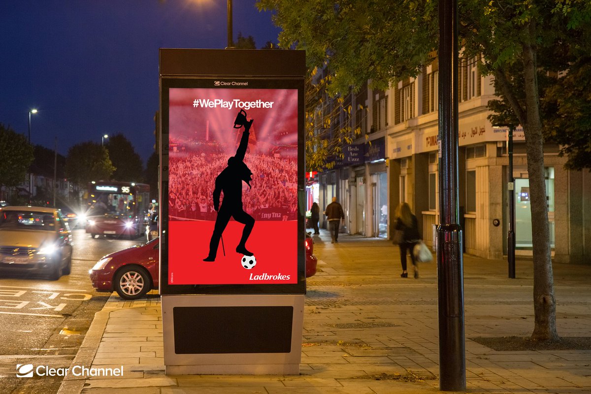 fdicera's tweet photo. @OneMinuteBriefs, @Ladbrokes  @ClearChannelUK #WePlayTogether https://t.co/7tYasfuBuy