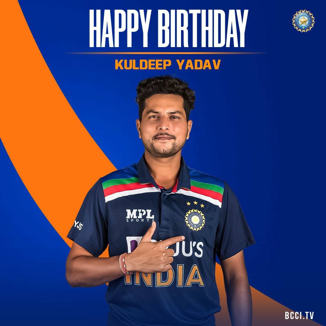 95 international matches 👍 174 international wickets 👌 Only #TeamIndia bowler to take multiple hat-tricks in international cricket 👏 Here's wishing @imkuldeep18 a very happy birthday. 🎂 👏