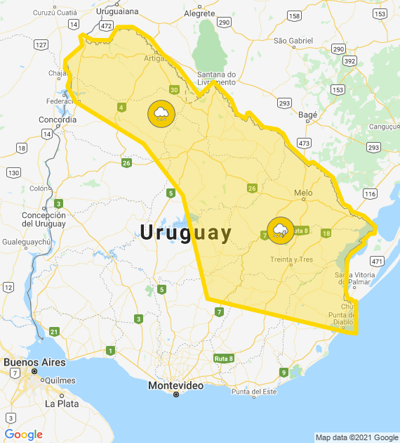 Inumet_'s tweet photo. Alerta amarilla por Tormentas fuertes y lluvias intensas
Se actualizará a las 17:20 o ante cambios significativos

Más info: https://t.co/zY2u8OnLmU https://t.co/ByIfrAKKoN