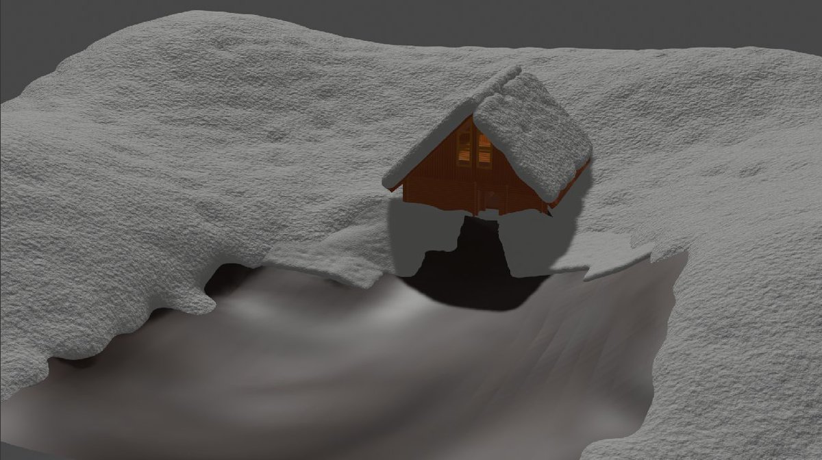 _ChuChu0314's tweet photo. 雪屋
#Blender #Blender3D
#RealSnow https://t.co/STorx8MqAf