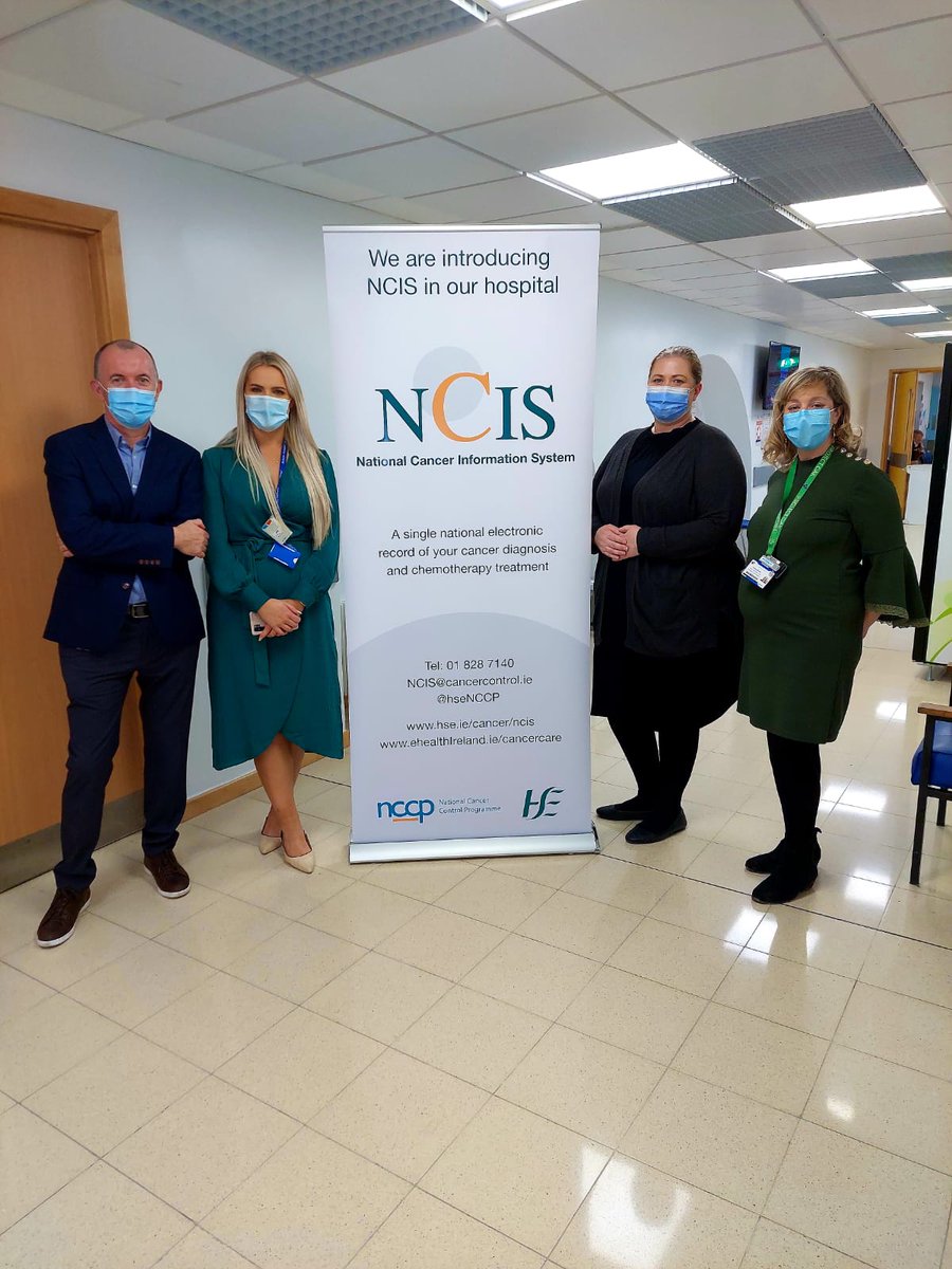 stjamesdublin's tweet image. Our Haematology, Oncology &amp;amp; Palliative Care Dept. went ‘live’ today with the National Cancer Information System. This is the largest scale rollout of #NCIS nationally to date with over 60 IV regimens &amp;amp; interfaces with our Electronic Patient Record. Thanks 
@hseNCCP &amp;amp; all involved