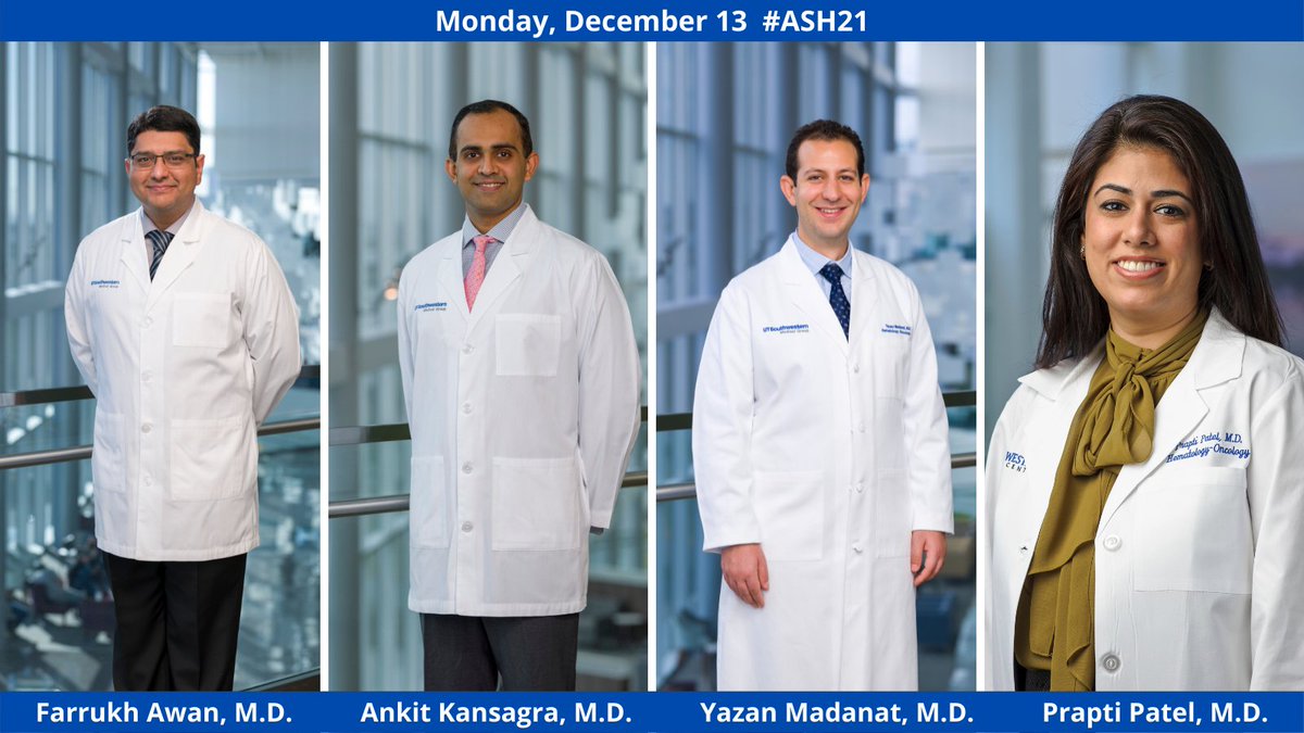 Make sure you don’t miss today’s UTSW Simmons Cancer Center poster presentations at #ASH21! @ASH_Hematology @kansagraMD @awandoc @madanatyazan