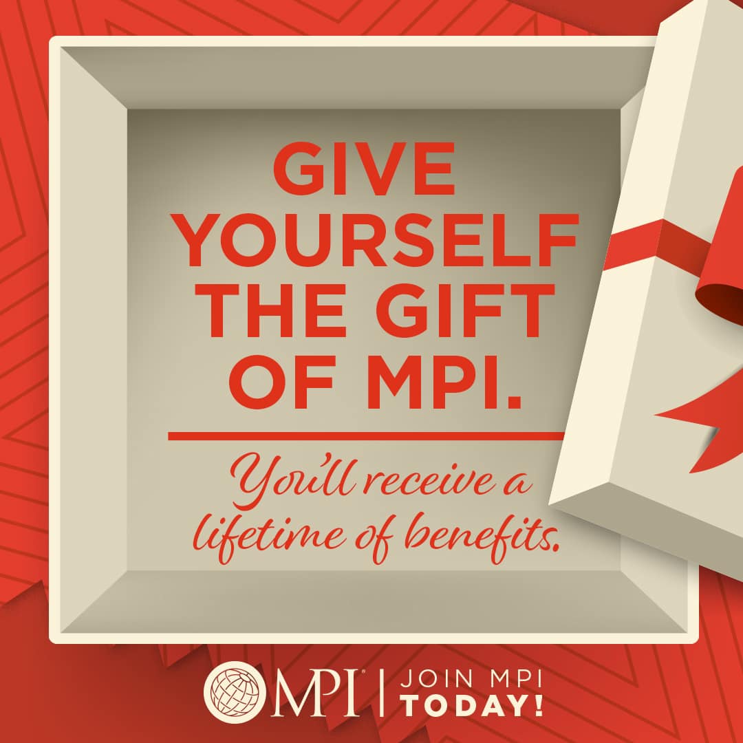 Want to join? Have an upcoming renewal? Treat yourself to 25% off! Use code GIFT21 before ‘21 is over!
#MPI #MPIMP #eventprofs