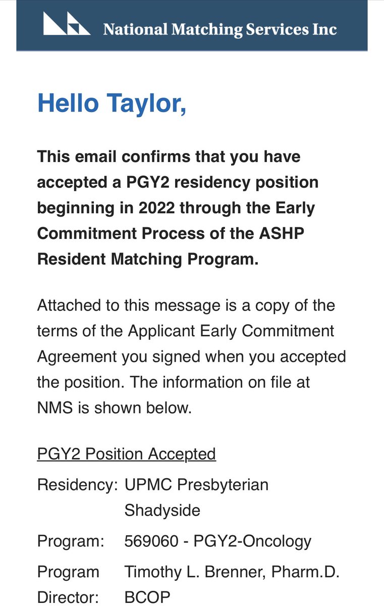 I’m going to be an Oncology Pharmacist 🤩