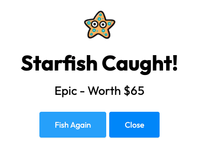 Let's go!! Starfish caught in Cosmic Cove!! Get started with your students playing Fishtopia on <a href="/gimkit/">Gimkit</a> for free - Check out my tutorial here-- youtu.be/BTKcz41_e4g