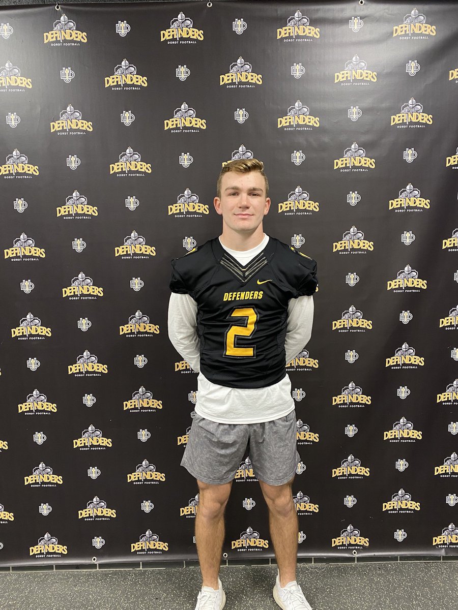prestonmccoy26's tweet photo. I am very excited to announce that I will be continuing my academic and football career at Dordt University. I would like to thank God, my family, and my coaches that have gotten me to this point. Can’t wait to get started! ⚫️🟡@BMcCormick08 @DordtFB @coach_penner https://t.co/HpBz1iZh9m