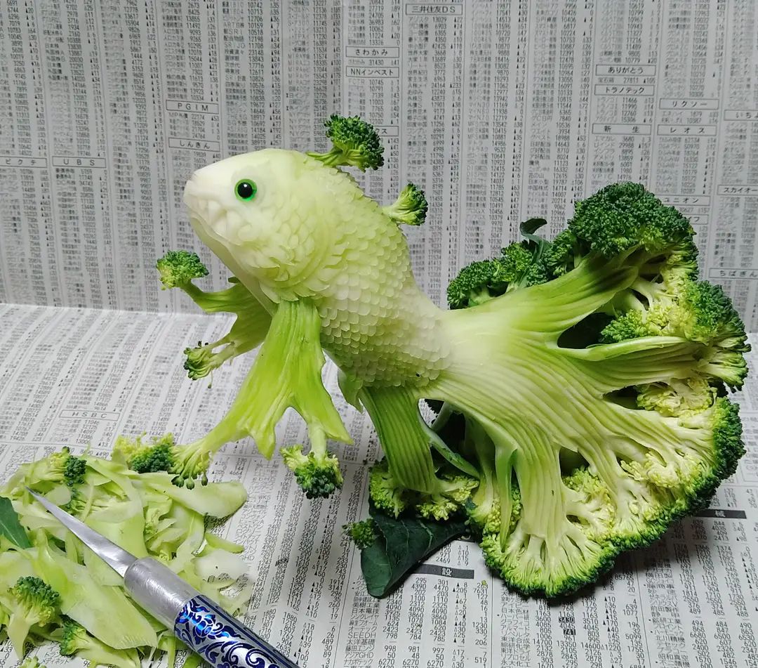 fuel__n__fire's tweet photo. Amazing Broccoli fish knife skills by @gakugakugakugakugaku1 https://t.co/XAE3HqDABA