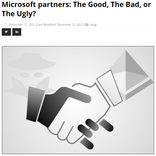 DrAzureAD's tweet photo. Want to know why threat actors are so interested in Microsoft Partners and Delegated Administrative Privileges (DAP)?

Check my blog at https://t.co/pyuhHKVJaP
#AzureAD #blueteam #redteam #infosec #AADInternals https://t.co/YjfdIE2Iyu
