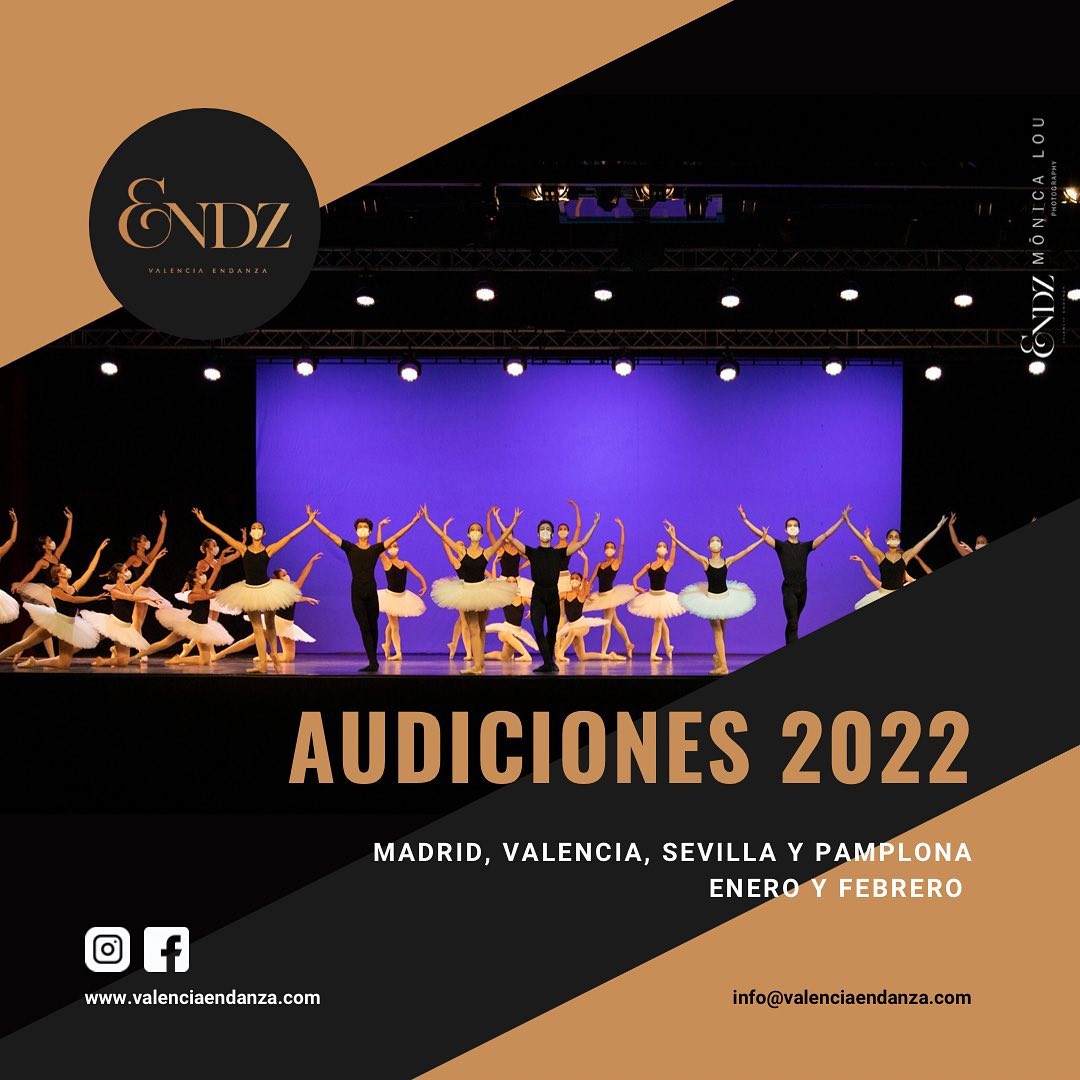 ¡Llegó nuestra temporada de 𝐚𝐮𝐝𝐢𝐜𝐢𝐨𝐧𝐞𝐬 🧡! ¿Estáis preparadas y preparados?. #EsenciaEndanza otorgará becas parciales y totales.

Inscripciones: valenciaendanza.com/audiciones/