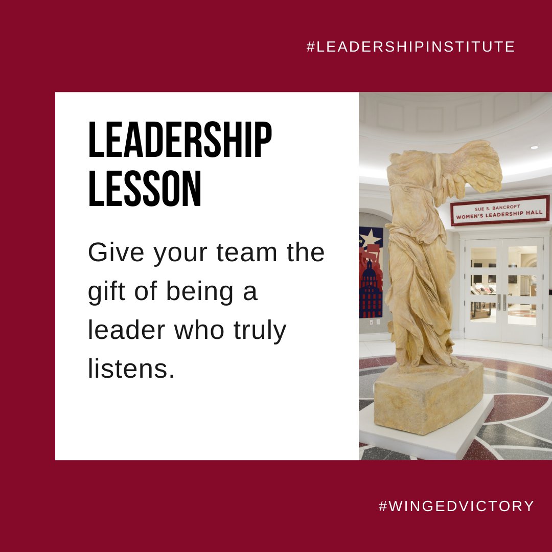 TWUJNIWL's tweet image. #LeadershipLesson 

Give your team the gift of being a leader who truly listens

To learn more take a moment to read this article from the Center for Creative Leadership. 

ow.ly/mzeH50H9Hfk