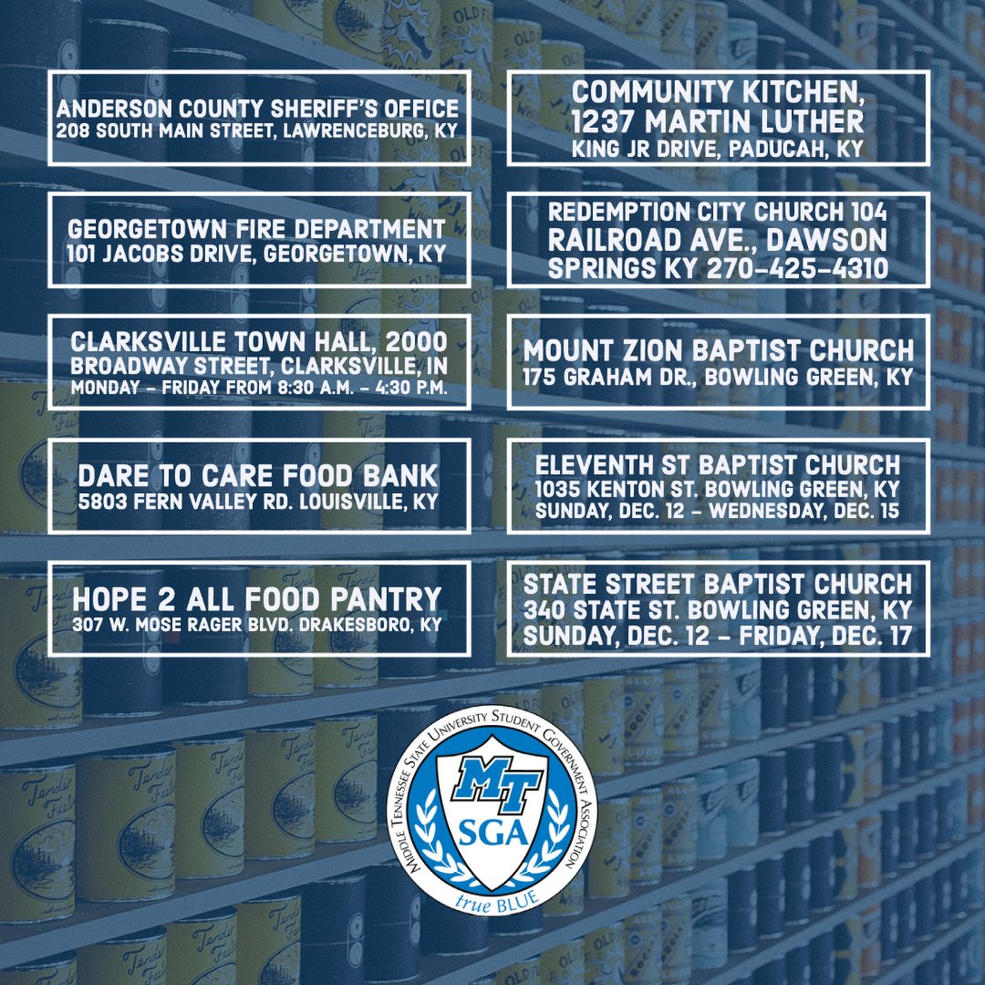 MTSUSGA's tweet image. Here's more information on where you can donate supplies to help victims of the Kentucky tornadoes.
#kystrong #mutualaid