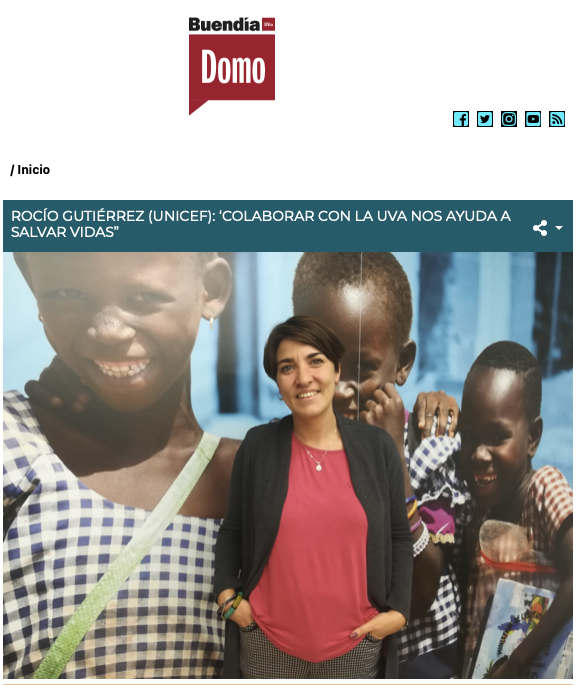 centrobuendia's tweet photo. 🎙Entrevista a Rocío Gutiérrez de UNICEF, al Coro UVa y al Ballet Español UVa
👉https://t.co/dtNhHNJmlL
La @UVa_es con @UNICEFCyL organiza el 15Dic el evento 'Deseos Solidarios' y hemos entrevistado a sus protagonistas. @CoroUVa @nortecastilla 
🔗https://t.co/Xphh3YjqG1 https://t.co/z1CbNNnqtB