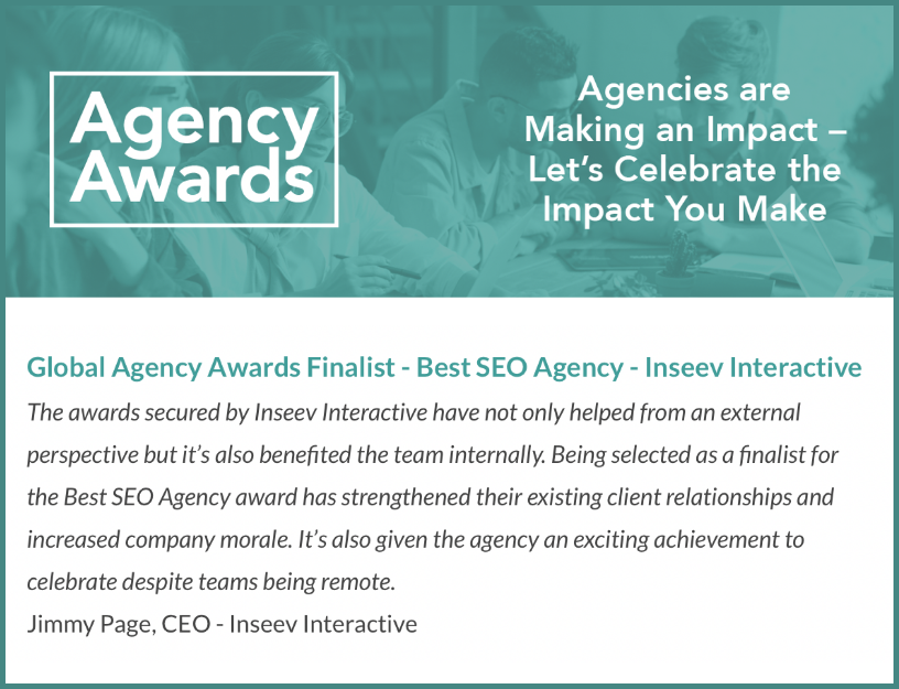 InseevTweets's tweet photo. CEO and Founder, Jimmy Page shares how Inseev Interactive has benefited from winning awards hosted by the @dontpanicevents team. Sign up for their newsletter to stay up-to-date on all things related to industry awards! https://t.co/fEwvCkZroj https://t.co/0RJ6SSfGS8