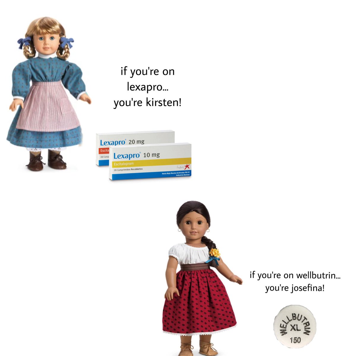 juuliealbright's tweet photo. which hiswhorical girlie are you based on ur medication ? 💕💕 https://t.co/JPYeiBILI8