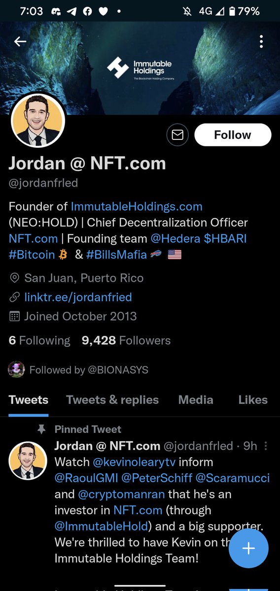 Warning Hedera community there looks to be a fake Jordan Fried account that's mimicking the real account @jordanfried .

Not sure how they've done it, but the usernames looks exact. They've only tweeted 80 times though. They also reached out over DM to engage. 

<a href="/HederaScamAlert/">Hedera NFT Scammer Alert</a>