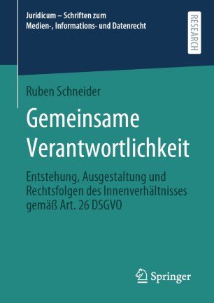 gdpruben's tweet image. +++ Release Day +++ Heute ist meine Dissertationsschrift zum Thema „Gemeinsame Verantwortlichkeit“ erschienen. In dieser beschäftige ich mich mit dem Tatbestand und den Rechtsfolgen des Art. 26 DSGVO. Tausend Dank an @louisa_specht für den unübertrefflichen Support!