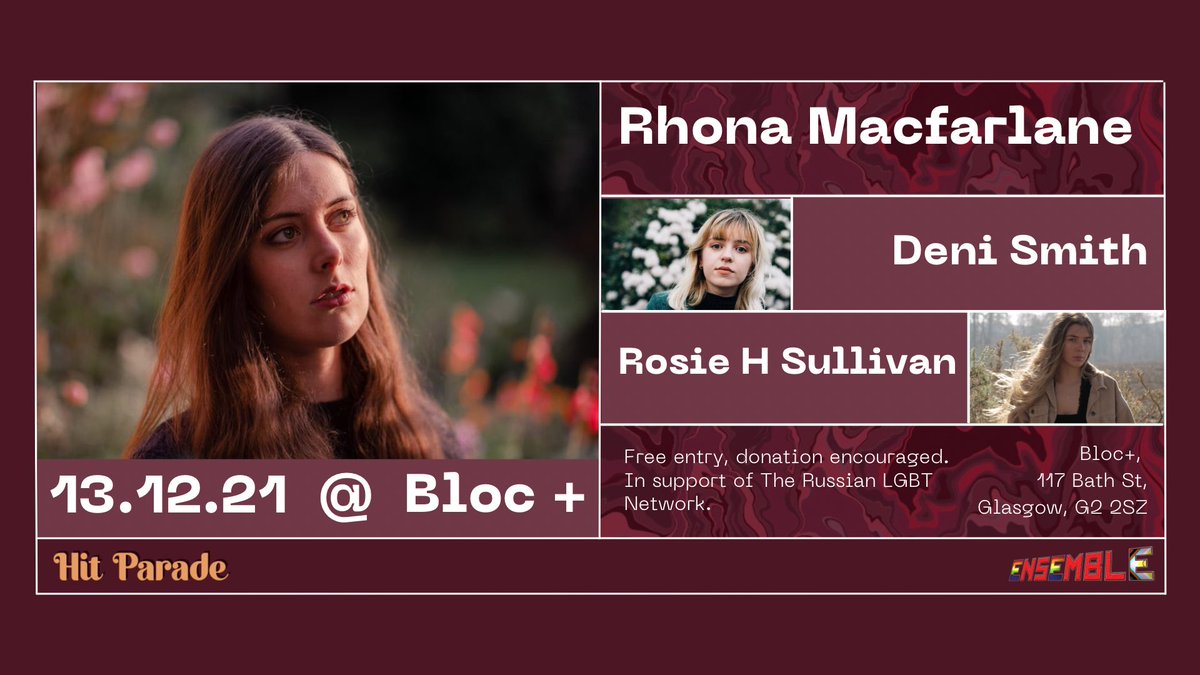 Tonight!✨ Doors 8pm. Free entry, donation encouraged🏳️‍🌈 

If you’re coming along please consider taking a lateral flow test - let’s keep each other safe so we can continue to enjoy live music🎶