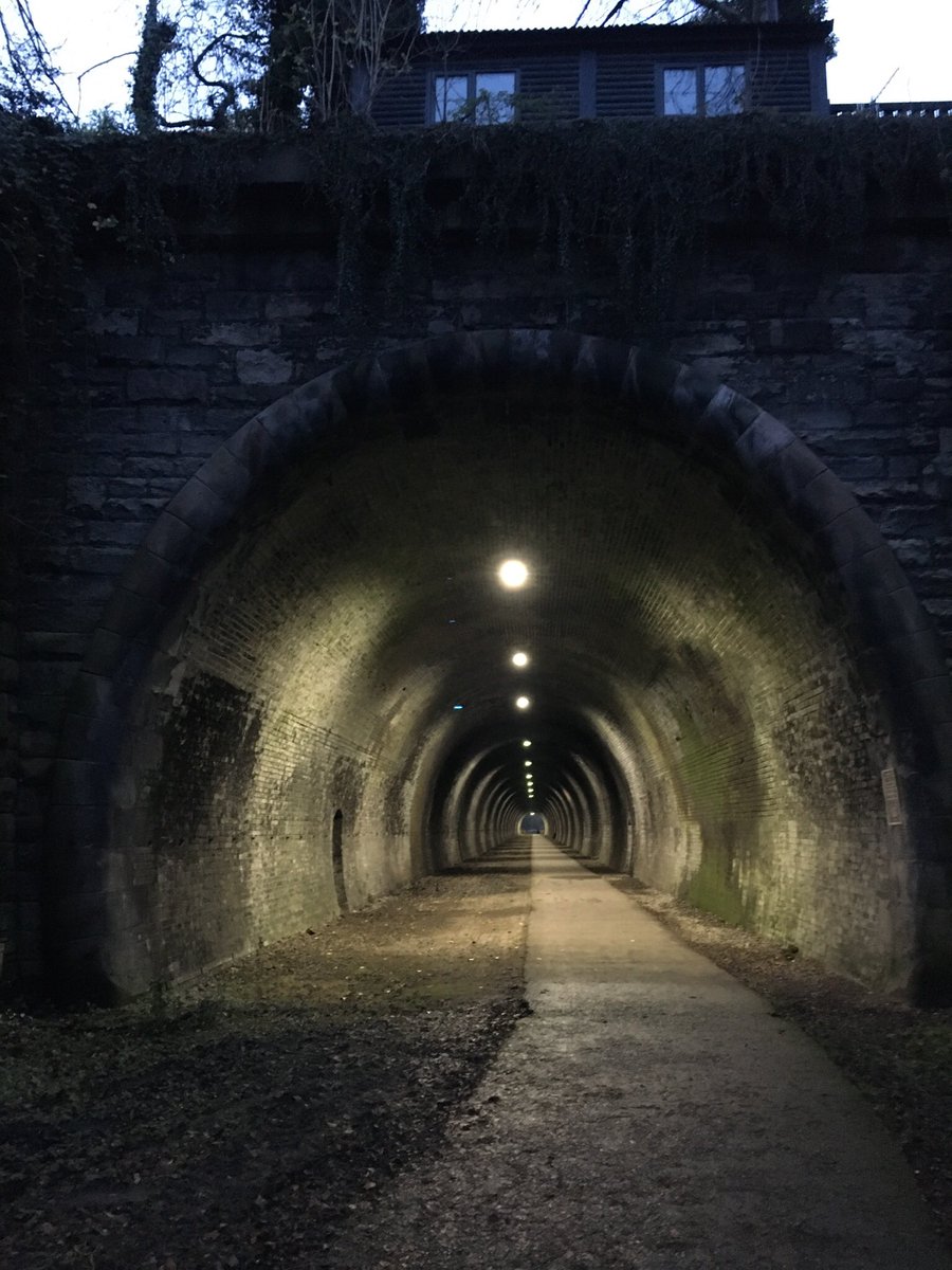 The old train tunnel at Ashbourne looks spectacular in the dark. <a href="/AshbourneMuseum/">Ashbourne Historical Centre</a> Tissington Trail #derbyshire
