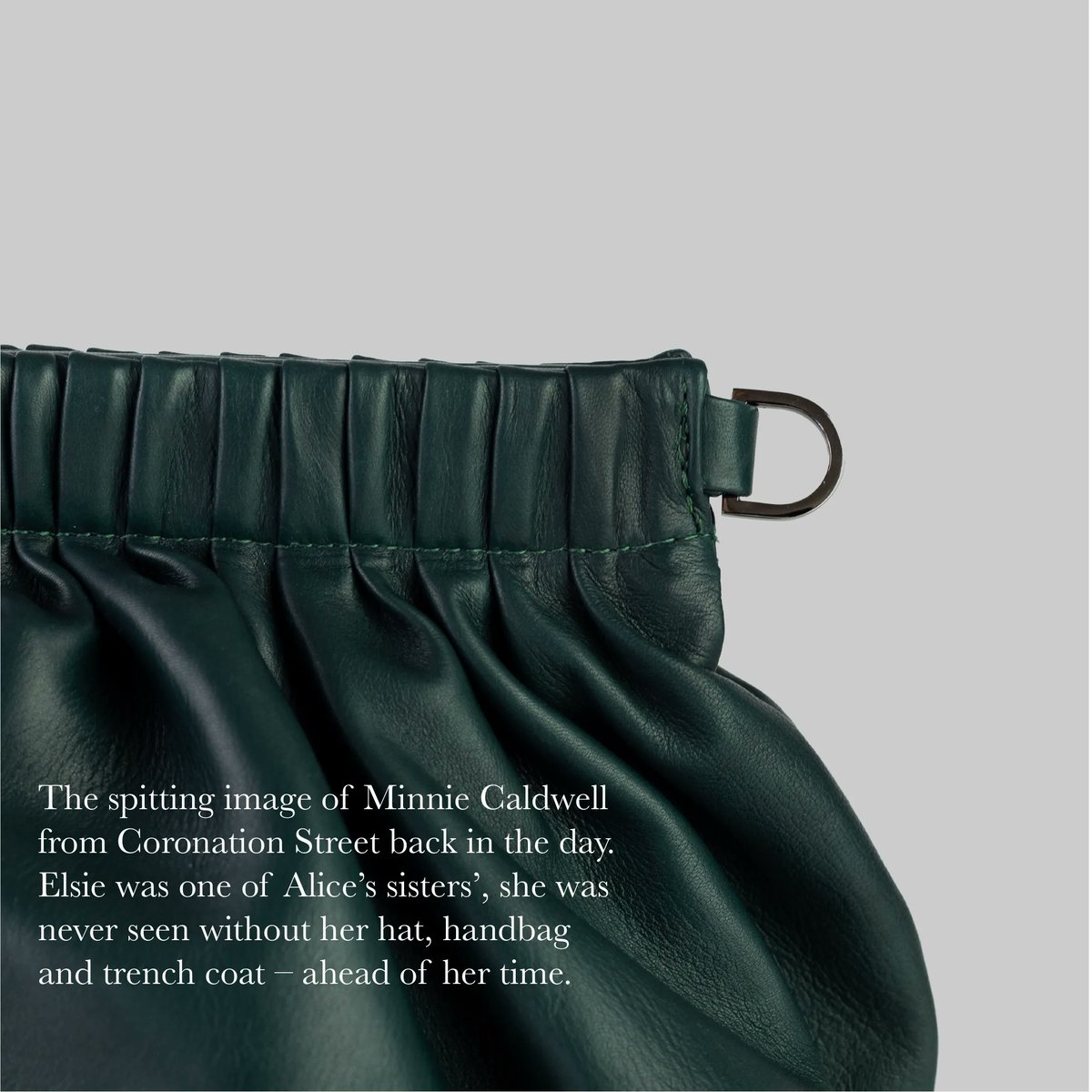 TaylorYates_'s tweet photo. ELSIE 
She dresses up any outfit for whatever occasion you're heading to 💚 with the option of wearing her as a clutch or a shoulder bag, she's super versatile! https://t.co/rIGG0PtKYD
