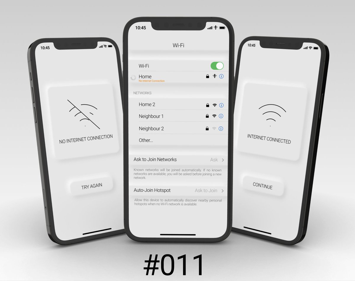 TejiriUX's tweet photo. #DailyUI #DailyUI011
Day 11 - the prompt was flash message.
I decided to try my hand at Neumorphism and do a soft UI design... I'll try it again soon

Feedback is welcome and appreciated
#uiux #uiuxdesign #uidesign #uidesigner #uxdesigner #dailyuichallenge https://t.co/aumIaleCYk