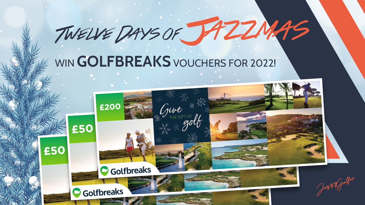 🎄Day 1 brings 3 separate prizes! The awesome main prize is a £200 <a href="/golfbreaks/">Golfbreaks ⛳️</a> voucher and 2 runners up will win a £50 voucher each too🥳!

To Enter:
1️⃣ Follow me &amp; <a href="/golfbreaks/">Golfbreaks ⛳️</a> 
2️⃣ Subscribe to my YouTube: bit.ly/3ymwuKu
3️⃣ Retweet this!