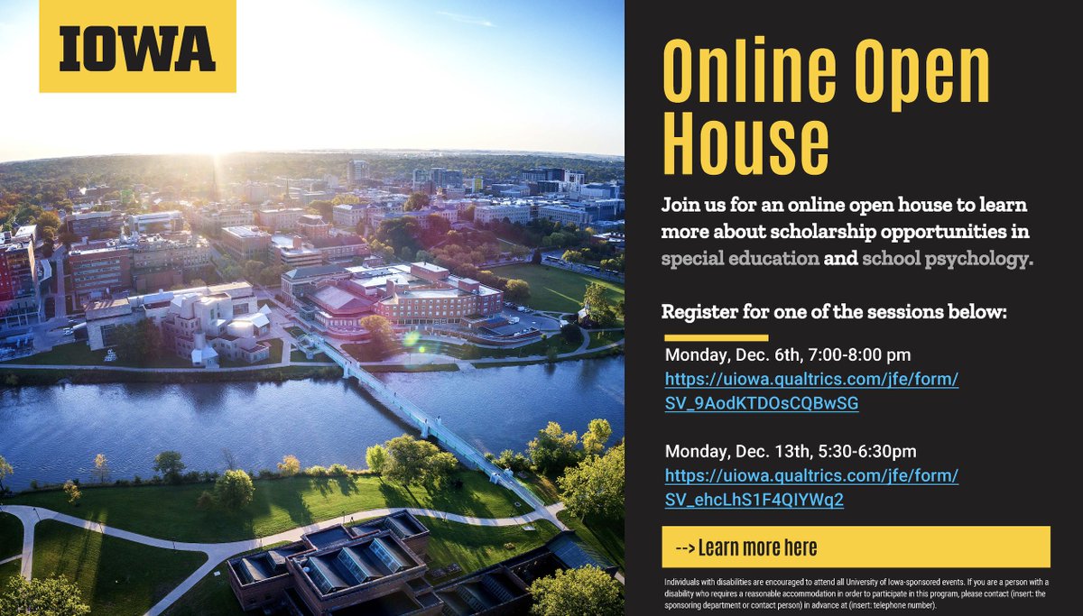 UIowa Special Education Program tweet media