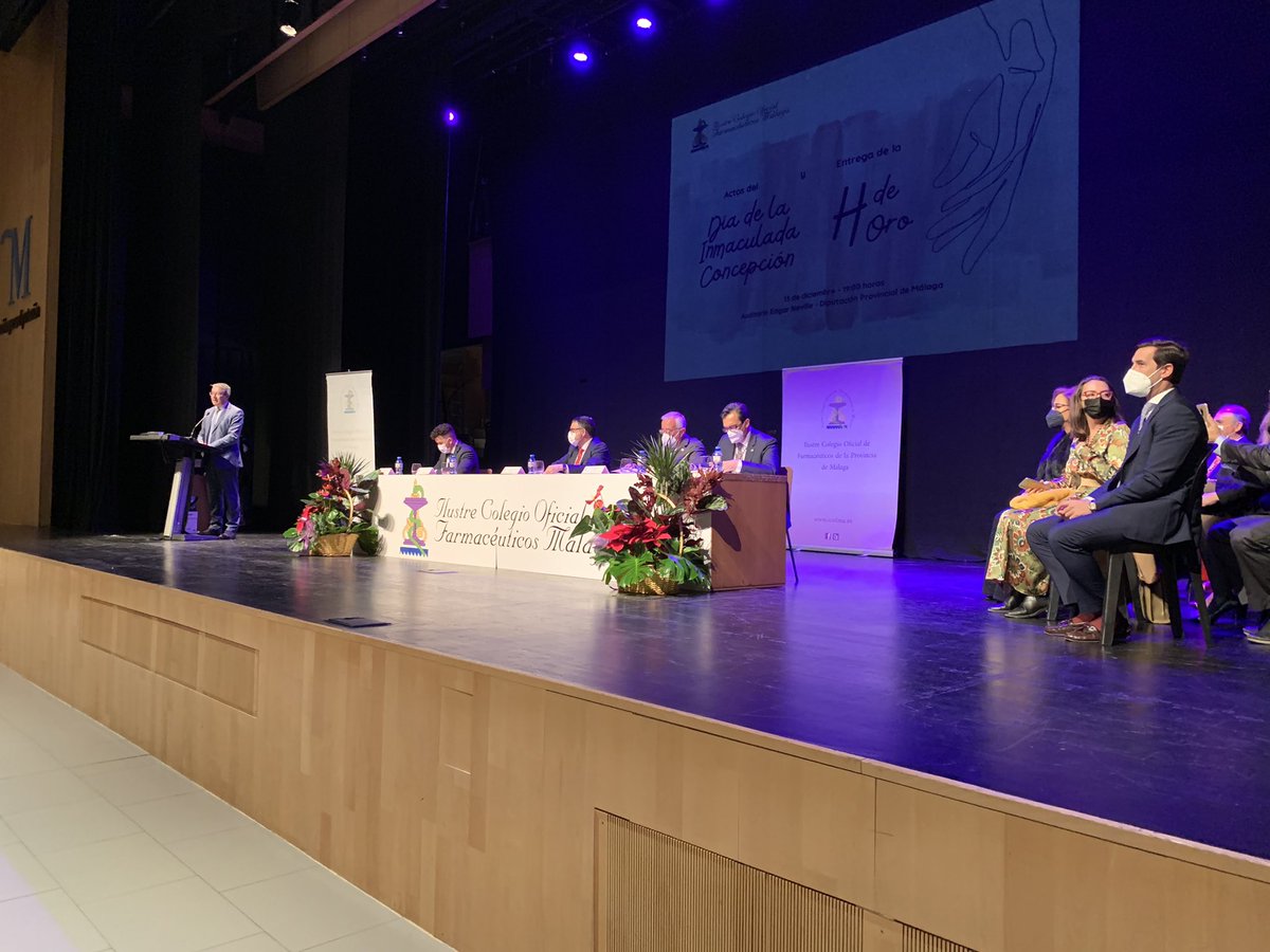 ICOFMA's tweet photo. Comienzan los Actos del Día de la Inmaculada y la entrega de H de Oro en el auditorio Edgar Neville de @diputacionMLG con la intervención del presidente de la Diputación, @Francissalado https://t.co/LR9SkM9k6H
