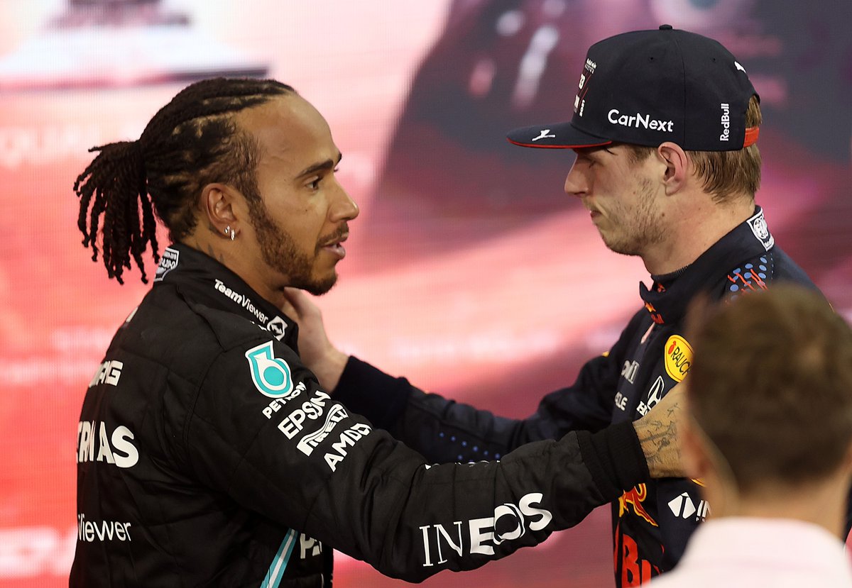 Arn_K90's tweet photo. What an emotional rollercoaster of a race it's been. 😵‍💫
Congrats Max who is a deserving champion, his stats over the season show it. 👏
Ofc, the outcome is painful, disappointing to me but I'm so proud of you @LewisHamilton ! 🙂🙏#TeamLH #AbuDhabiGP #F1 https://t.co/A8qS8Vo9R7