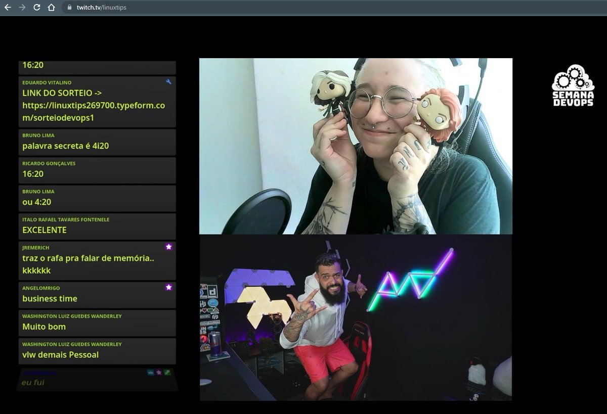 dredias's tweet image. #SemanaDevOps primeiro dia #EuFui #VAIII @badtux_ @punkdodevops