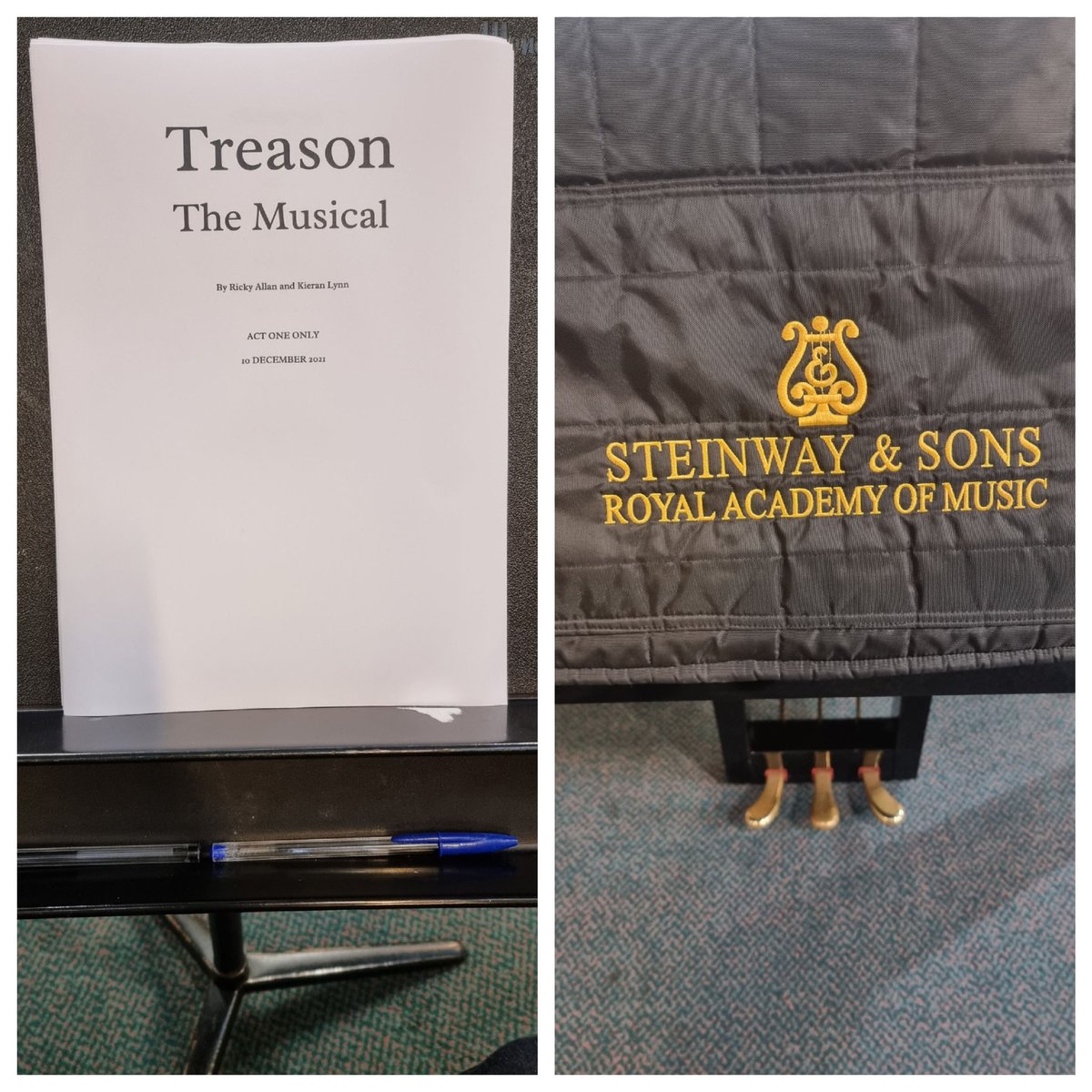 What a great first day of our <a href="/TreasonMusical/">Treason the Musical</a> with a wonderfully talented group from <a href="/RoyalAcadMusic/">Royal Academy of Music</a>. 

The Plotters are plotting something  special....... 👀🔥💥