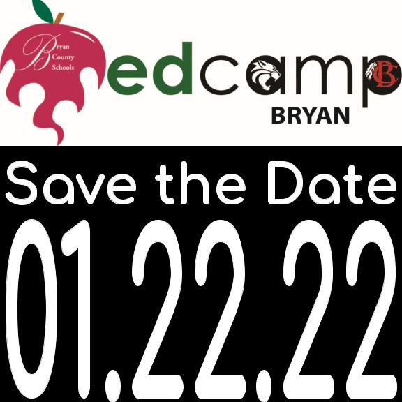 Save the date for Edcamp Bryan 2022!  Join us on Saturday, January 22, 2022 from 8:30 - 12:30 at George Washington Carver Elementary School.  Follow us on Facebook and Twitter for registration and session updates.