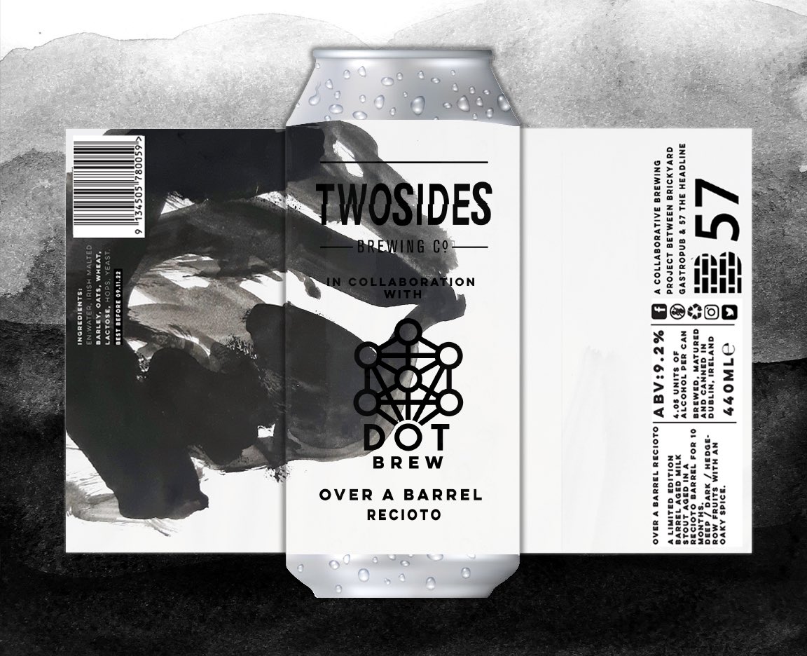 twosidesbrewco's tweet photo. Over A Barrel - Recioto
Two Sides x Dot Brew

Find it @Brickyard_D16 https://t.co/yJq1MMhM73 &amp; https://t.co/Yef14rOHUX

A barrel aged milk stout aged in a Recioto wine barrel for 10 months
Deep, Dark, Hedgerow Fruits with an oaky spice &amp; lots of Recioto influence

#IrishCraftBeer https://t.co/CPfINJVmUj