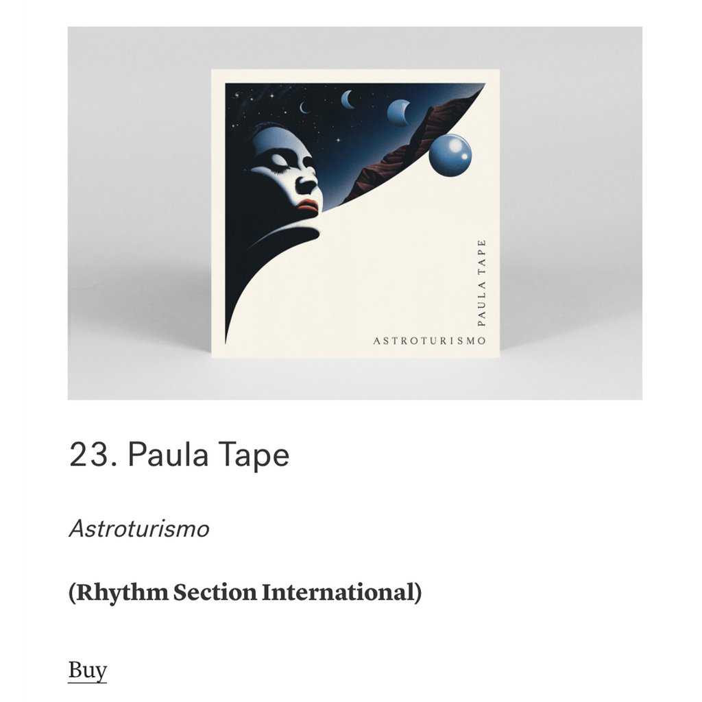 rhythmsectionhq's tweet photo. Damnnnn! So much love for @paulatape !!

A lovely read via @stampthewax about Paula's life, studio and approach to production ~

+ @thevinylfactory included Astroturismo in their favourite singles and EP's of 2021

Last copies: https://t.co/AJuQRTLz4Z https://t.co/xeYf0OhdI5