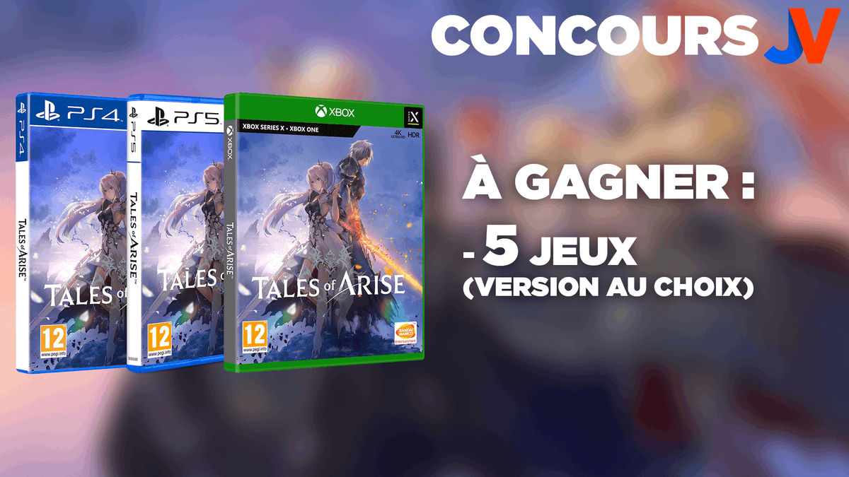 JVCom's tweet photo. 🔥⚔🎄 CONCOURS TALES OF ARISE 🎄⚔🔥

Un jeu Tales of Arise sous votre sapin, ça vous dit ? On vous fait gagner 5 exemplaires physiques du jeu sur la plateforme de votre choix ! 

🎁 RT+Follow @JVCom 🎁
🎄 5 gagnants 🎄

TAS le 17/12 : https://t.co/geDk0Z0lW8 https://t.co/RVFcbx8k0x