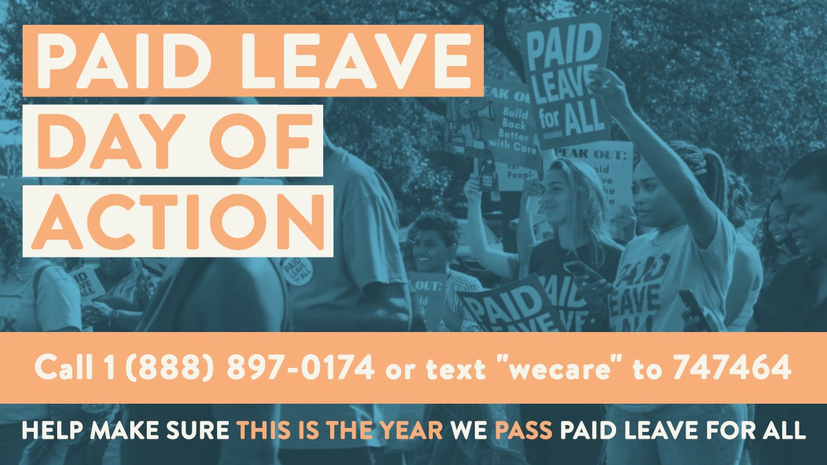 Contact your Senator today by calling 1-888-897-0174 or texting “wecare” to 747464 to help make sure this is the year we pass paid leave. <a href="/POTUS/">President Donald J. Trump</a>, we cannot #BuildBackBetter without it.