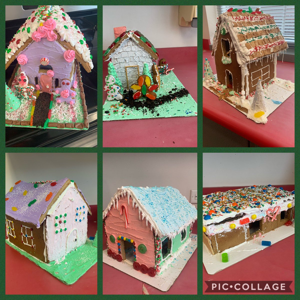 SHSHospTour's tweet photo. Culinary 1 students worked hard all last week, designing, baking and building their Ginger Breads houses! Learning will having fun! @SplendoraCTE @SplendoraISD @SplendoraHigh https://t.co/AqyeYzmXW6