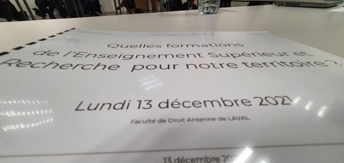 À #Laval ce soir pour travailler sur le développement de l'enseignement supérieur et de la recherche en Mayenne, <a href="/LeMansUniv/">Le Mans Université</a> y contribuera fortement comme nous le faisons depuis près d'un demi-siècle