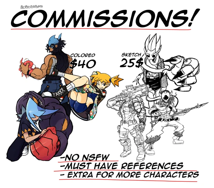 Commissions are open!
DM me if you want a drawing 