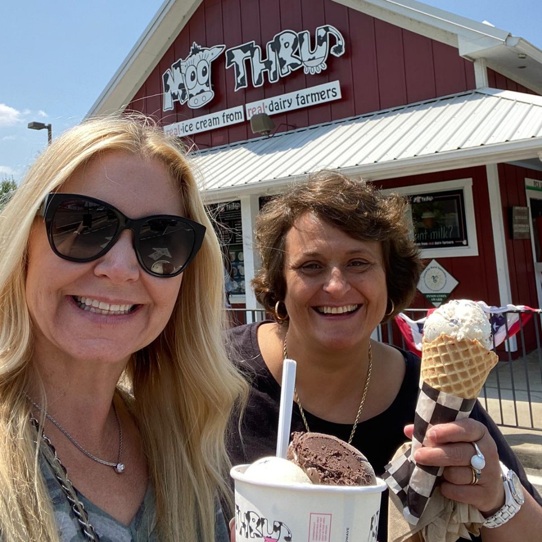 Happy National Ice Cream Day! If you're a local to #NoVA, have you ever been to Moo Thru? Melissa and Ginger love it!