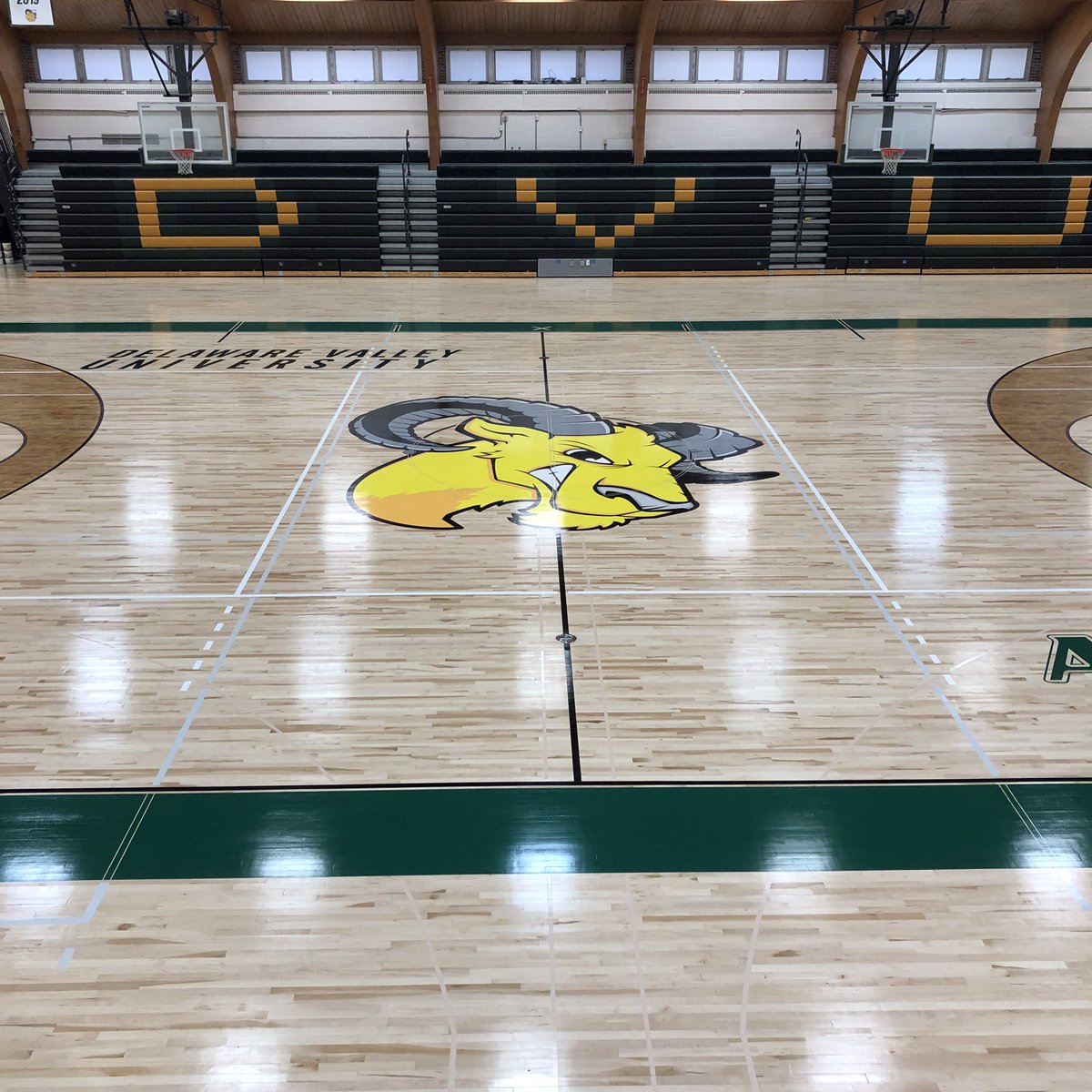 DVUmbb's tweet photo. Our gym floor was damaged on Sept 17th in the aftermath of Hurricane Ida. After a 3 month rehab, we will play our first home game of the season on Wednesday Dec 15th! Take a look at the full transformation. #OwnIt https://t.co/1MTkmNOEb8