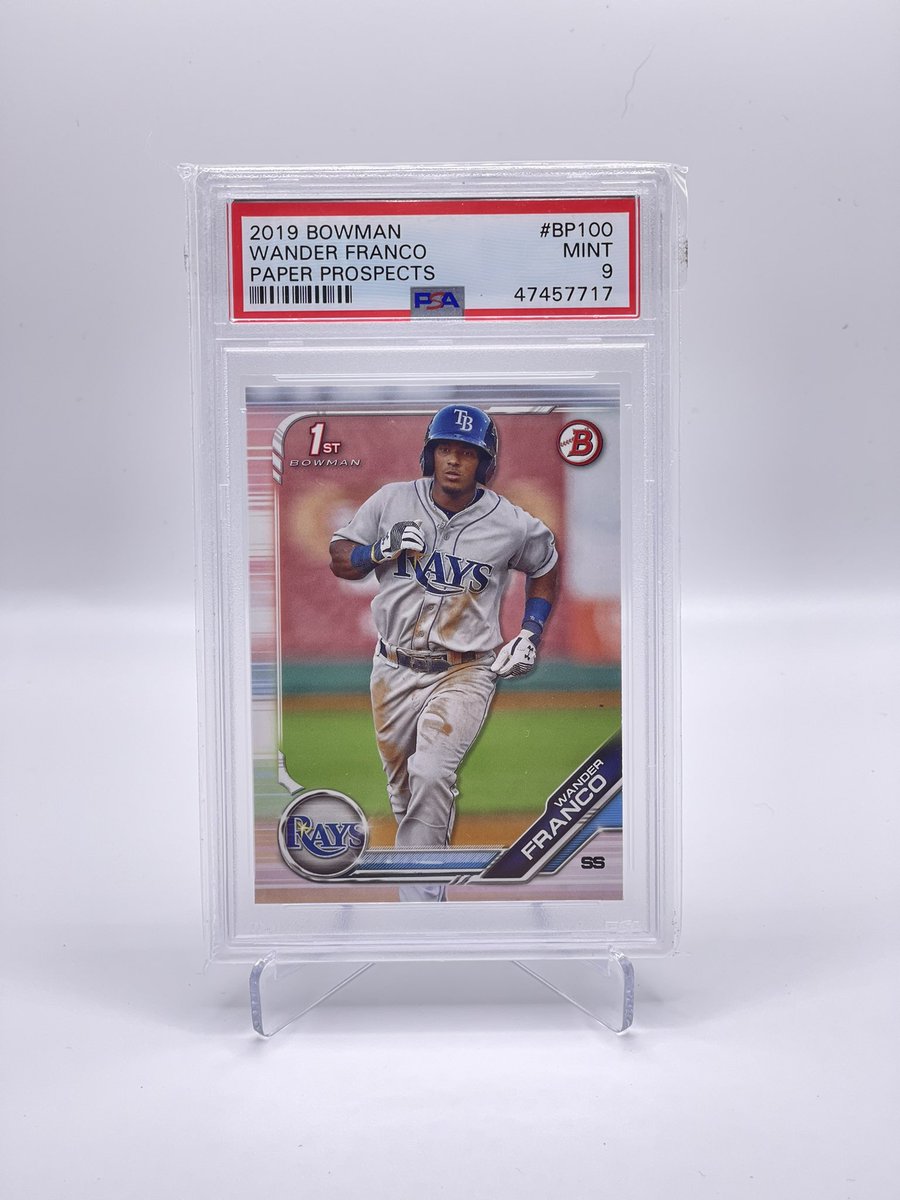 hobbyslambreaks's tweet photo. 2019 Wander Franco Bowman First Bowman Paper #BP100 PSA 9 ⚾️

$40 firm 💰

#BROWARDHOLIDAYSALE🎅🏼 #TheHobby @ClutchRipz @pinestbreakers @sports_sell @HobbyConnector @JimsHobbyHunt https://t.co/sR79ctRYZL