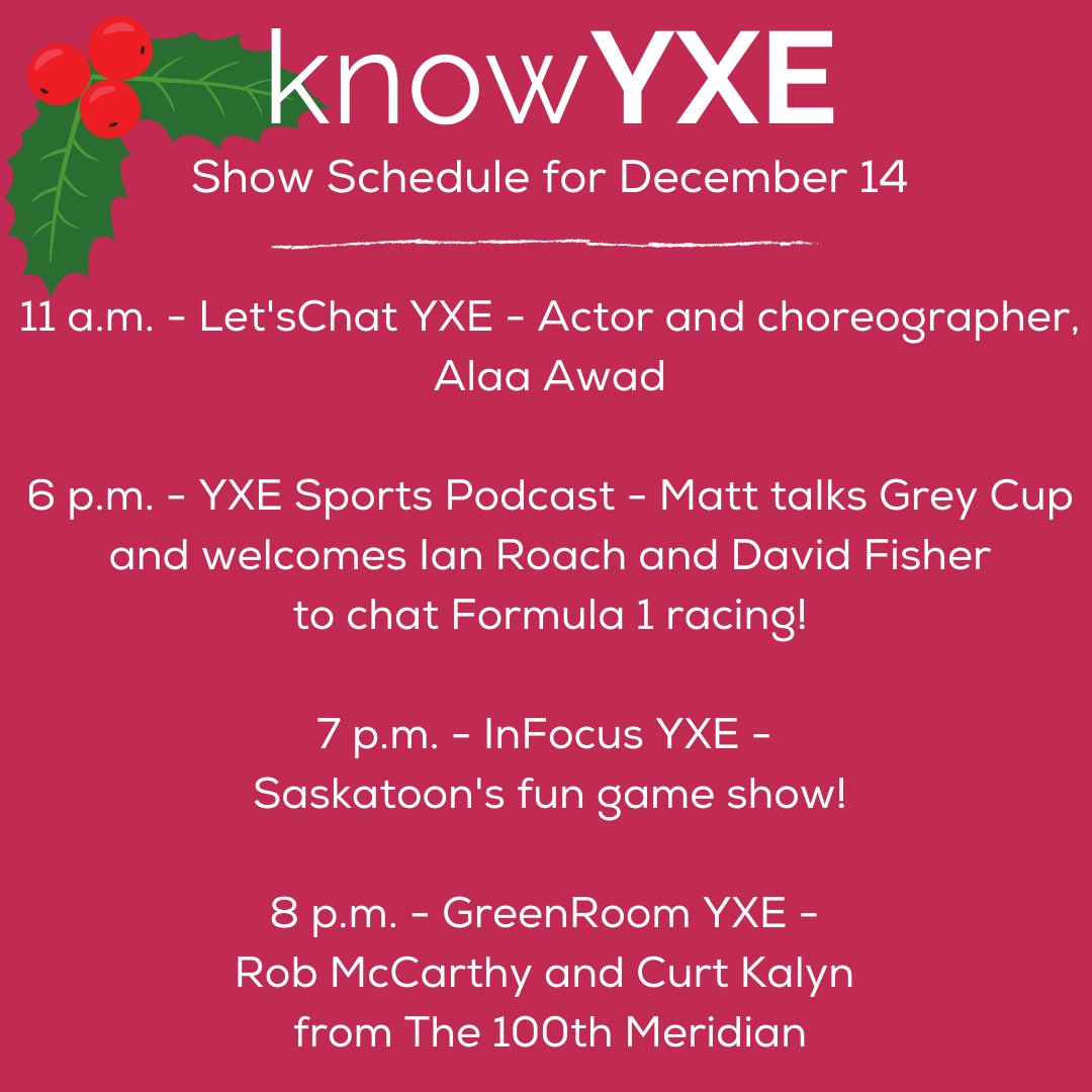 Our last week of programing before Christmas break, and it's a good one! Join our hosts for great interviews, LIVE on our Facebook page and YouTube channel.